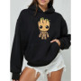 2025 Men I Am Groot Cartoon Hoodie Spring Autumn Women Oversized Sweatshirt With Zipper New Couple Street Coat
