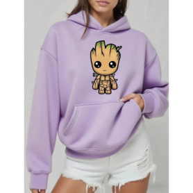 2025 Men I Am Groot Cartoon Hoodie Spring Autumn Women Oversized Sweatshirt With Zipper New Couple Street Coat