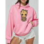 2025 Men I Am Groot Cartoon Hoodie Spring Autumn Women Oversized Sweatshirt With Zipper New Couple Street Coat