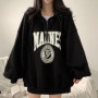 Zipper Hoodies Women 2024 New Autumn Winter Fashion Casual Warm Oversized Hooded Pullover Loose Jacket Womens
