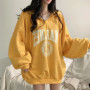 Zipper Hoodies Women 2024 New Autumn Winter Fashion Casual Warm Oversized Hooded Pullover Loose Jacket Womens