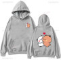Bubu and Dudu Panda Hoodies Trendy Aesthetic Graphic Funny Kawaii Bubble Tea Hoodies Anime Harajuku Vintage Pullovers Sweats