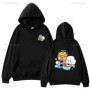 Bubu and Dudu Panda Hoodies Trendy Aesthetic Graphic Funny Kawaii Bubble Tea Hoodies Anime Harajuku Vintage Pullovers Sweats