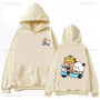 Bubu and Dudu Panda Hoodies Trendy Aesthetic Graphic Funny Kawaii Bubble Tea Hoodies Anime Harajuku Vintage Pullovers Sweats