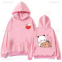 Bubu and Dudu Panda Hoodies Trendy Aesthetic Graphic Funny Kawaii Bubble Tea Hoodies Anime Harajuku Vintage Pullovers Sweats