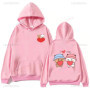Bubu and Dudu Panda Hoodies Trendy Aesthetic Graphic Funny Kawaii Bubble Tea Hoodies Anime Harajuku Vintage Pullovers Sweats