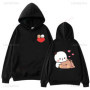 Bubu and Dudu Panda Hoodies Trendy Aesthetic Graphic Funny Kawaii Bubble Tea Hoodies Anime Harajuku Vintage Pullovers Sweats