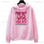 Football Pink Out Sweatshirt Breast Cancer Sweatshirts Pink Ribbon Game Day Tops Modern and Trendy Women Streetwear Clothing