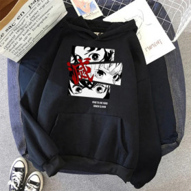 New Kimetsu No Yaiba Sweatshirt Manga Demon Slayer Hoodies Harajuku Anime Japanese Kawaii Hoodie Cartoon Tanjiro Kamado Nezuko