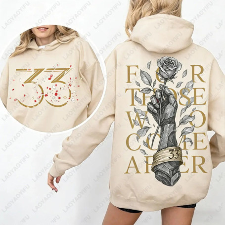 Expedition 33 for Those Who Come After Quote Gamer Hoodie Gustave Clair Obscur Fan Women Sweatshirt Game Tribute Apparel Hoodie