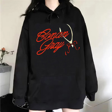 Conan Gray Hoodie 2025 Album Red Ribbon Wishbone Men women Hoodies Harajuku Winter Clothes Pullover Sweatshirt