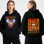 Disney Inside Out Anxiety Orange Figural Print Womens Hoodie Winter Fleece Lined Cozy Warm Pullover Casual soft Wear Autumn