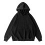 2025 New 350g cotton distressed hooded sweatshirt, large shoulder drop, retro washed large wool ring hooded sweatshirt, oversize