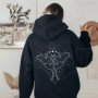Bug Goblincore Moon Phases Moth Hoodie Luna Moth Sweatshirt Dark Academia Clothing Cottagecore Top Witchy Sweater Insect Tshirt
