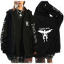 Japan Anime Death Note Zip Up Hoodies Gothic Men's Cartoon Misa Amane L Ryuk-Graphic Streetwear Black Fleece Zipper Jacket Coats
