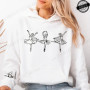 Dance Girls Print Hooded Sweatshirts Women Pullover Hoodie Sweatshirts Cozy Tops Women Hoodies Dancing Girl Sudadera Moletom