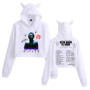 THE Weeknd After Hours Til Dawh Tour 2025 Crop Tops Cat Ears Sweatshirt Long Sleeve Girls Fashion Hoodie