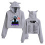 THE Weeknd After Hours Til Dawh Tour 2025 Crop Tops Cat Ears Sweatshirt Long Sleeve Girls Fashion Hoodie