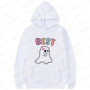 Matching Bestie Hoodies for Women Best Friend Matching Halloween Sweatshirts Funny Cute Boo Outerwears Harajuku Sweat-shirt