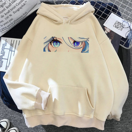 Genshin Impact Furina hoodies women streetwear 90s y2k aesthetic Hood female Kawaii clothes