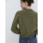 Ethereal MD 2026 YAHZIMEI spring new style of Women's casual slim-fit version wool blend knit solid color V-neck cardigan