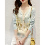 New Casual Soft Knit bottoming shirts Sweater cardigans sweater Tees Basic shirts knitted Tops