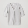 Ethereal costume 2026 YAZHIMEI summer new style of Ladies' casual and fashionable V-neck short-sleeved knitted cardigan