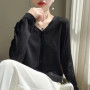 Women's Cardigans 2026 Thin Summer Single Breasted V-neck Loose Knitted Sweater Fashion Solid Tops Ice Silk Outerwears Jumpers