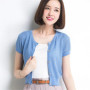 Summer New Short-Sleeve Cardigan Small Cape Female Short Design All-Match Air Conditioning Shirt Sunscreen Knitted Jacket Thin