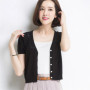 Summer New Short-Sleeve Cardigan Small Cape Female Short Design All-Match Air Conditioning Shirt Sunscreen Knitted Jacket Thin