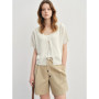 ​DUSHU Summer 2025 Textured Mesh Cardigan - Linen Touch Relaxed Fit Fluid Silhouette Resort to Office​