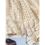 Open Lace Cardigan Crocheted Hollow Out Shrug Female Casual White Flower Floral Open Stitch Women Sweater Loose Knitted Outwear