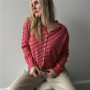 Womens Button Down Cardigan Striped Long Sleeve Sweater Jacket Crew Neck Cardigan Sweaters for Women Casual Daily Wear