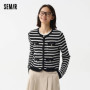 Semir Soft Cardigan For Woman 2026 Short Crew Neck HighWaist Elegant Gentle Women Stylish Top Spring Sweater
