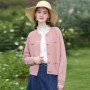 I BELIEVE YOU Tweed Cardigan Sweater for Women 2024 Spring Autumn Trendy Crew-neck Gentle Chic Female Knitted Tops 2241145739