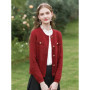 I BELIEVE YOU Tweed Cardigan Sweater for Women 2024 Spring Autumn Trendy Crew-neck Gentle Chic Female Knitted Tops 2241145739