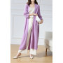 100 Merino Wool Fashion Solid Color Longline Cardigan Coat Cashmere Soft Long Sleeve Basic Simple Clothes