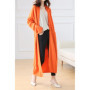 100 Merino Wool Fashion Solid Color Longline Cardigan Coat Cashmere Soft Long Sleeve Basic Simple Clothes