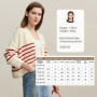 Amii Cardigan Woman 2026 Spring New Casual V-neck Contrast Stripes Cardigan Cotton Drop Shoulder Sleeve Short Knitwear 12641126