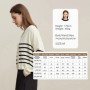 Amii Cardigan Woman 2026 Spring New Casual V-neck Contrast Stripes Cardigan Cotton Drop Shoulder Sleeve Short Knitwear 12641126