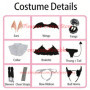 2026 New My Dress up Darling Marin Kitagawa Rizu Kyun Cosplay Costume Anime Devil Red Cosplay Costume Accessory for Women