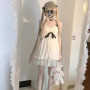 Anime Yosuga No Sora Kasugano Sora Cosplay Costume Girl Sweet Lolita Dress Pajamas Summer Nightgown Ruffle Nightwear Clothes