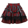 Gothic Harajuku Girls Plaid Pleated Skirt Punk Sweet Lace Kawaii Clothing Y2k Lolita Cake Mini Skirts Cosplay Costume