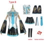 V Miku Cosplay Costume Green Ponytail Wig Virtual Singer Cosplay Shoes Boots Official Uniform for Party Comic Con Outfits