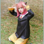 M5 N83 Anime Spy X Family Anya Forger Cosplay Costume Kids Adults Black Kawaii Girls Women Dress Pink Wig Party Role Play Ka KA