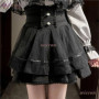 Jirai Kei Outfit Lolita Girls Blouse Top Women Long Sleeve Shirt Wig 2025 Kawii Bow Black Skirts Shirt Girai Sweet Japanese Lady