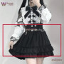 Jirai Kei Outfit Lolita Girls Blouse Top Women Long Sleeve Shirt Wig 2025 Kawii Bow Black Skirts Shirt Girai Sweet Japanese Lady