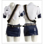 Anime Panty & Stocking with Garterbelt Cosplay Costume Top Skirt Shorts Wig Cos Convention Prop Police Uniform Adult Clothing