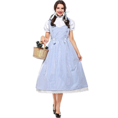 Halloween Costume Fairy Tale The Wizard Of Oz Actress Dorothy Alice Dress