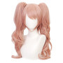 Anime Game Danganronpa Cosplay Costume Enoshima Junko Uniform Cafe Work Clothe Short Skirt Monokuma Headwear Double Ponytail Wig